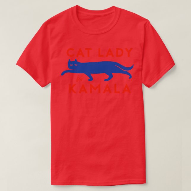 Cat Dam för Kamala Crewnacksvatshirt T Shirt (Design framsida)