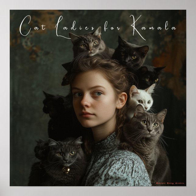 Cat Dam för Kamala Fine Art Poster (Framsidan)