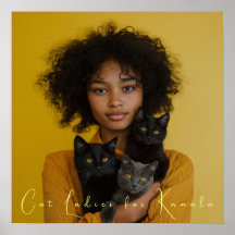 Cat Dam för Kamala Fine Art