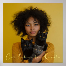 Cat Dam för Kamala Fine Art Poster