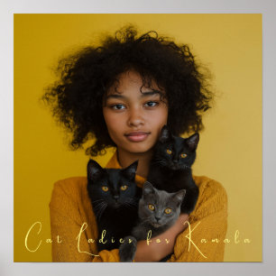 Cat Dam för Kamala Fine Art Poster