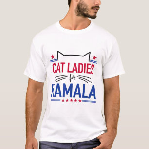 Cat Dam For Kamala Funny Cat 2024 President Kam T Shirt