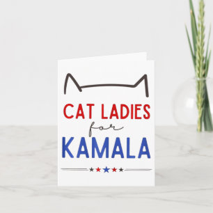 Cat Dam för Kamala Funny Cat Lover Kort