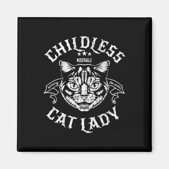 Cat Dam för Kamala Harris 2024 Feministiska röster Magnet (Framsidan)