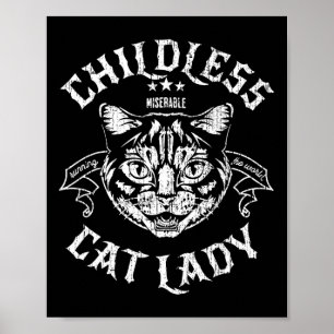 Cat Dam för Kamala Harris 2024 Feministiska röster Poster