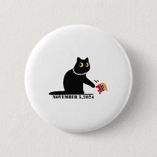Cat Dam For Kamala Harris 2024 Knapp