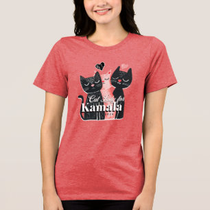 Cat Dam för Kamala Harris 2024 T Shirt