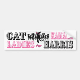 Cat dam för Kamala Harris Bildekal