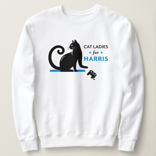 Cat Dam för Kamala Harris Shirt T Shirt (Design framsida)