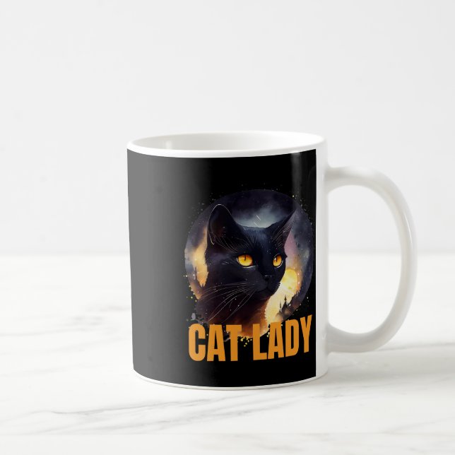 Cat Dam för Kamala Harris unika utformning Kaffemugg (Höger)