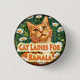 Cat Dam för Kamala-politiska knapp