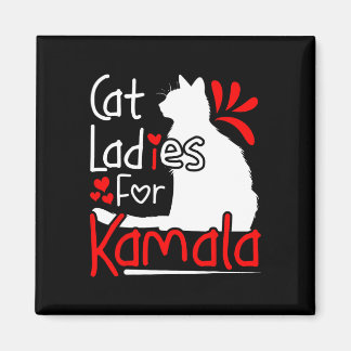 Cat Dam för Kamala Silhouette Graphic Magnet