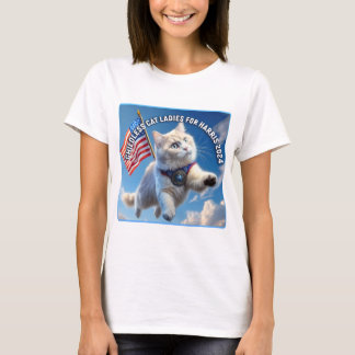 CAT DAM FÖR KAMALA T SHIRT