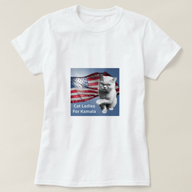 Cat Dam för Kamala t-shirt (Design framsida)