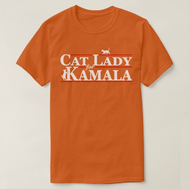 Cat Dam för Kamala TShirt 7 T Shirt (Design framsida)