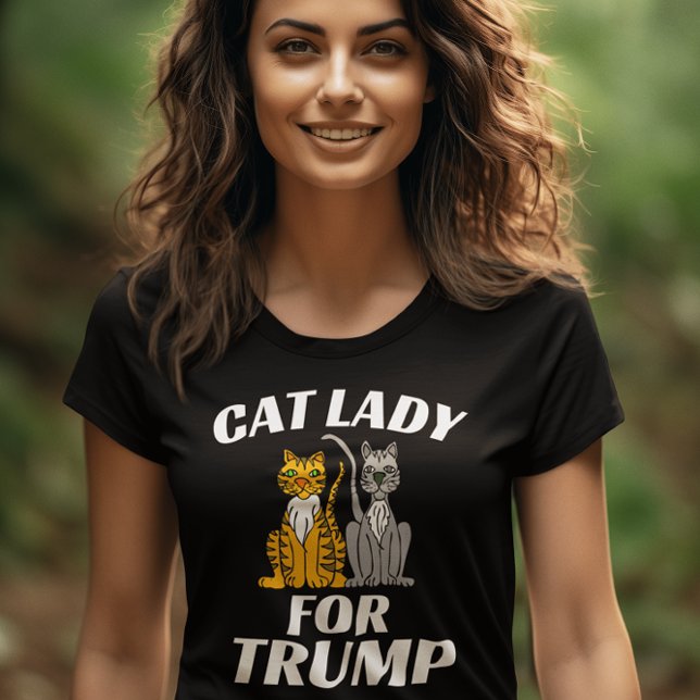 CAT DAM FÖR TRUMP 2024 T-SHIRTS (Skapare uppladdad)
