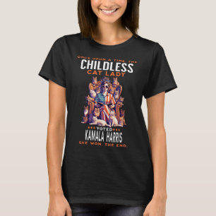 Cat Dam Funny Kamala Harris 2024 Kattägare T Shirt