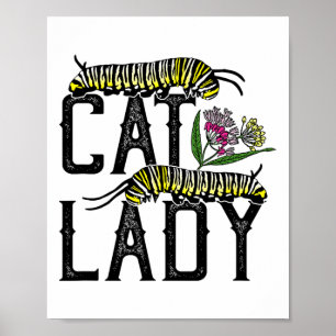 Cat Dam - Funny Monarch Butterfly Poster