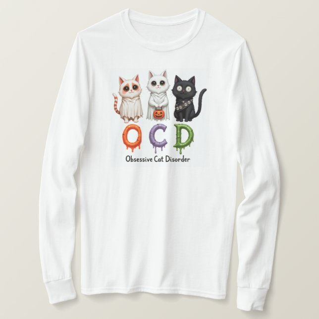 Cat Dam Gift - överdriven kattsjukdom T Shirt (Design framsida)