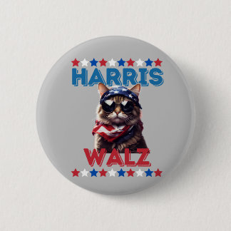Cat Dam Harris Walz Button Knapp