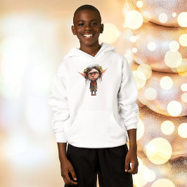 Cat Dam jul Elf Boy's Hoodie T Shirt
