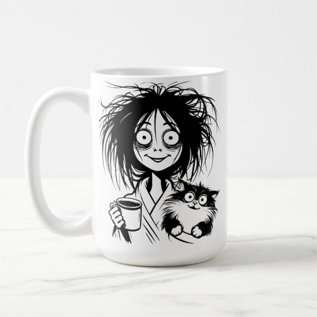 Cat Dam kaffe mugg 15 oz (Vänster)