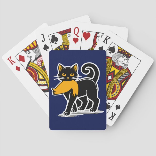 Cat Dam Kamala | Harris Walz 2024 Blue Casinokort (Baksidan)