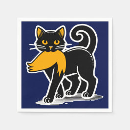 Cat Dam Kamala | Harris Walz 2024 Blue Pappersservett