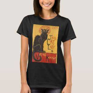 Cat Dam Kamala Le Chatta Noir Funny Ballot T Shirt