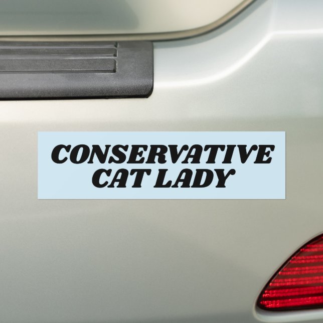 CAT DAM KONSERVATIV BUMPER STICKER BILDEKAL (På Bil)