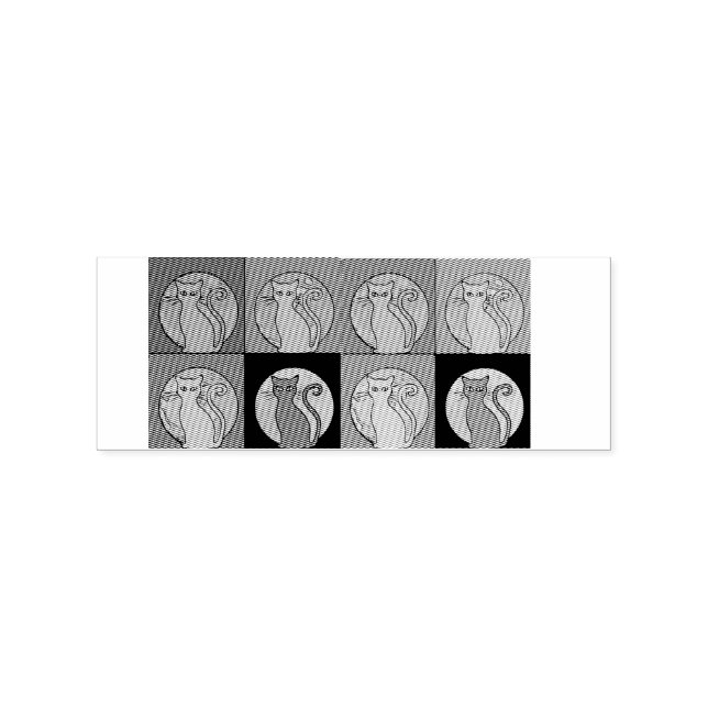 Cat Dam Multi Cats Sitta Thunder_Cove Stämpel (Tryck)