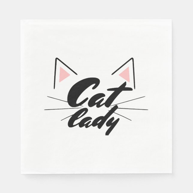 cat dam pappersservett (Framsidan)
