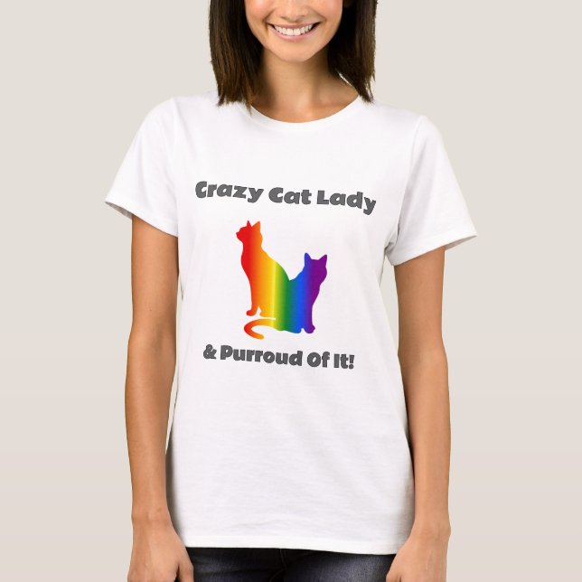 Cat Dam Pride T Shirt (Framsida)