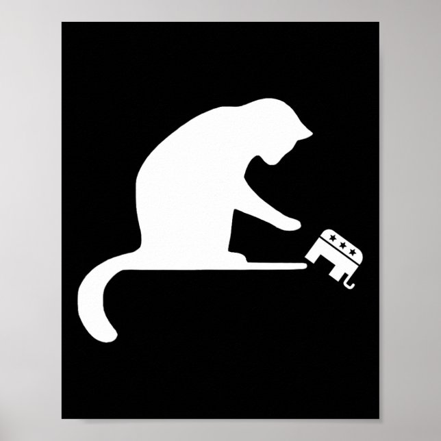 Cat Dam Revenge Push Gop Freedom Kamala Harris Poster (Framsidan)