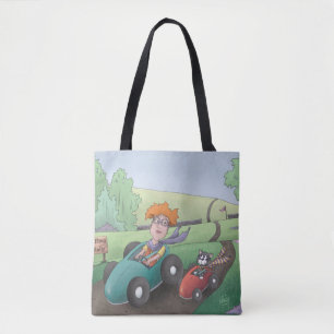 Cat Dam Road Rally Tote Bag Tygkasse