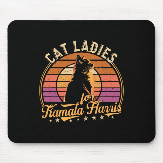 Cat Dam röstar Kamala Harris 2024 Musmatta (Framsidan)