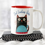 Cat Dam Röstskript Rustik Fet Cute Feminist Två-Tonad Mugg<br><div class="desc">"Cat dam röstar". Var stolt och när du dricker Kamala Harris ur det här söta, roligt, grafiska feministiska kaffet mugg. En söt rustik land-kattillustration i svart, rött, vitt och turkosblått och marinblått manustypografi täcker över en vit bakgrund. Bevisa att Vance har fel, stolt firar att vara kvinna och hjälper till...</div>