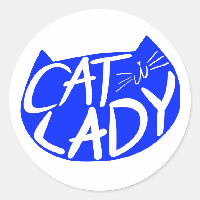 Cat Dam Runt Klistermärke (Framsida)
