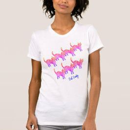 Cat Dam-skjorta T Shirt