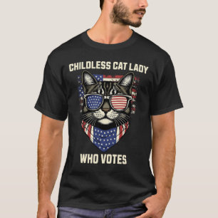 Cat Dam som röstade för Kamala Harris 2024 T Shirt