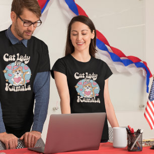 Cat dam sötart stöder Kamala T Shirt