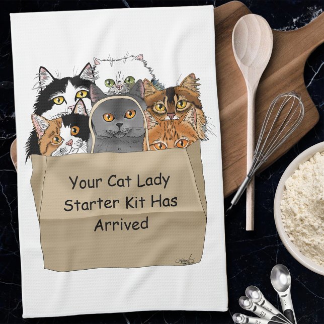 Cat Dam Starter Kit Kökshandduk (Skapare uppladdad)