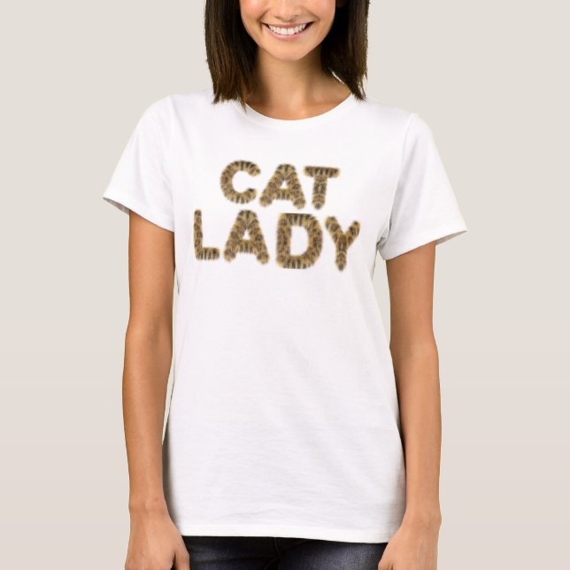 Cat dam t-shirt cat furr text sweatshirt (Framsida)