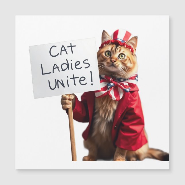 Cat Dam Unite Kamala Harris för president Funny (Framsida)