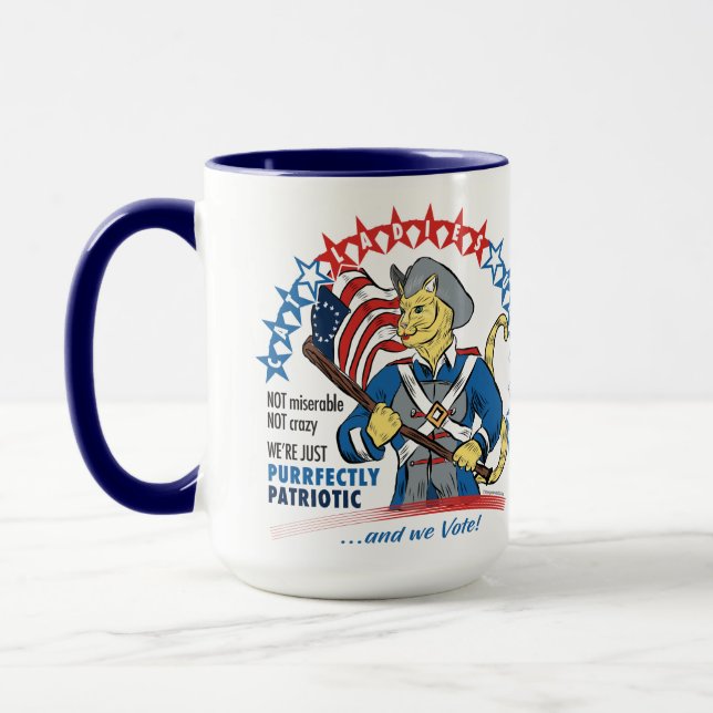 Cat Dam United mugg. Kattälskare med stöd och stöd Mugg (Vänster)