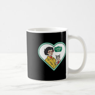Cat Dam Vote Roligt Val Theme Dam Funny W Ha Kaffemugg