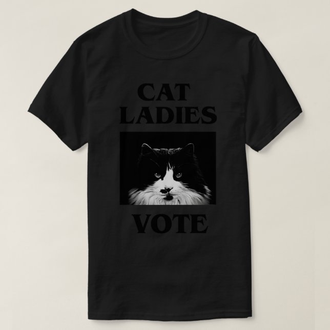 Cat Dam Vote T Shirt (Design framsida)