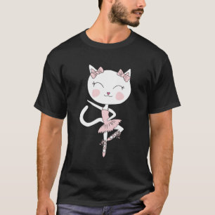 Cat Dance Ballerina Dancing Pirouette Tutu T Shirt