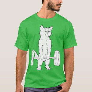 Cat Deadlift Powerlift T Shirt