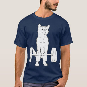 Cat Deadlift Powerlift T Shirt